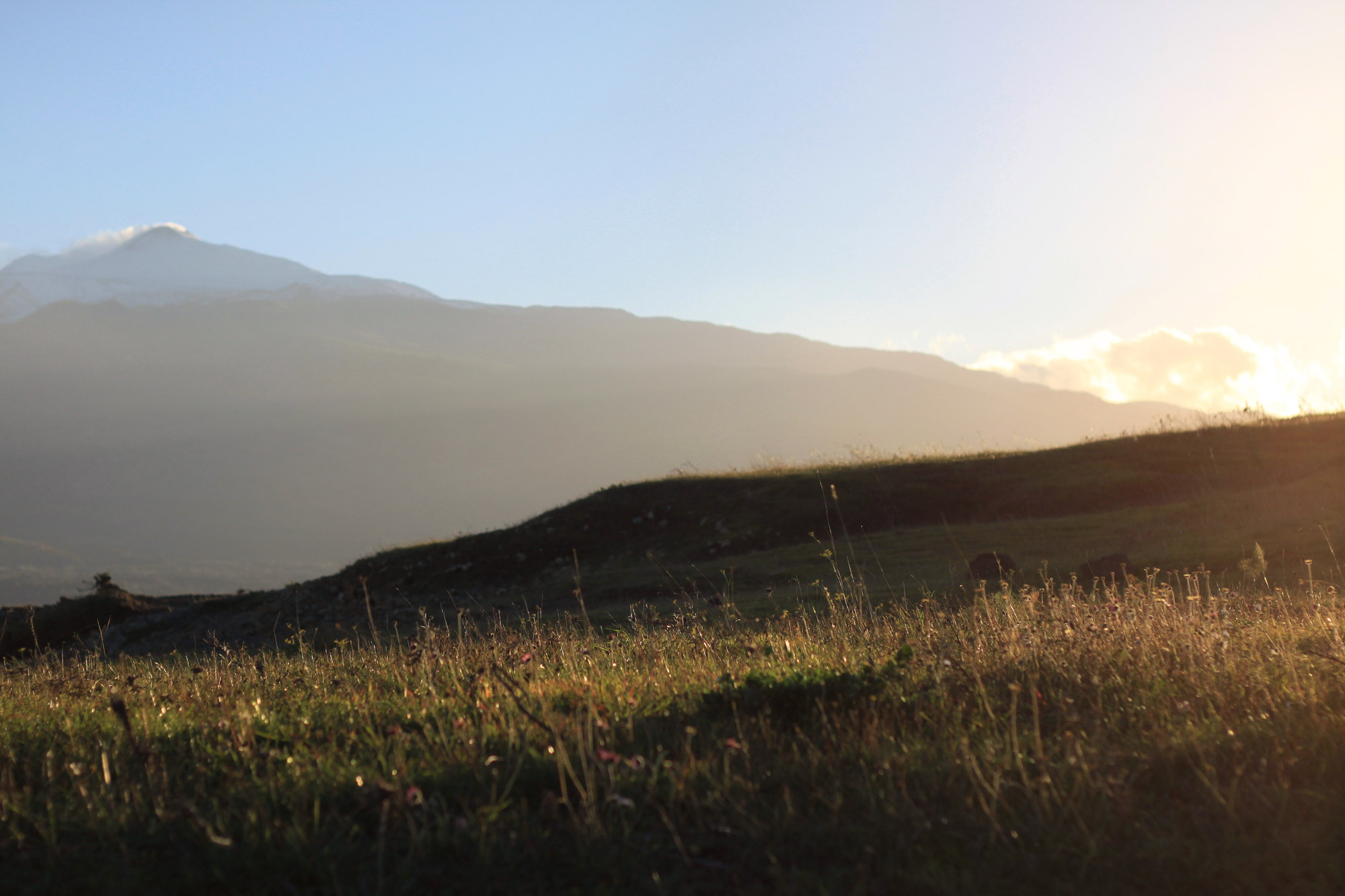 Ätna Sonnenuntergang